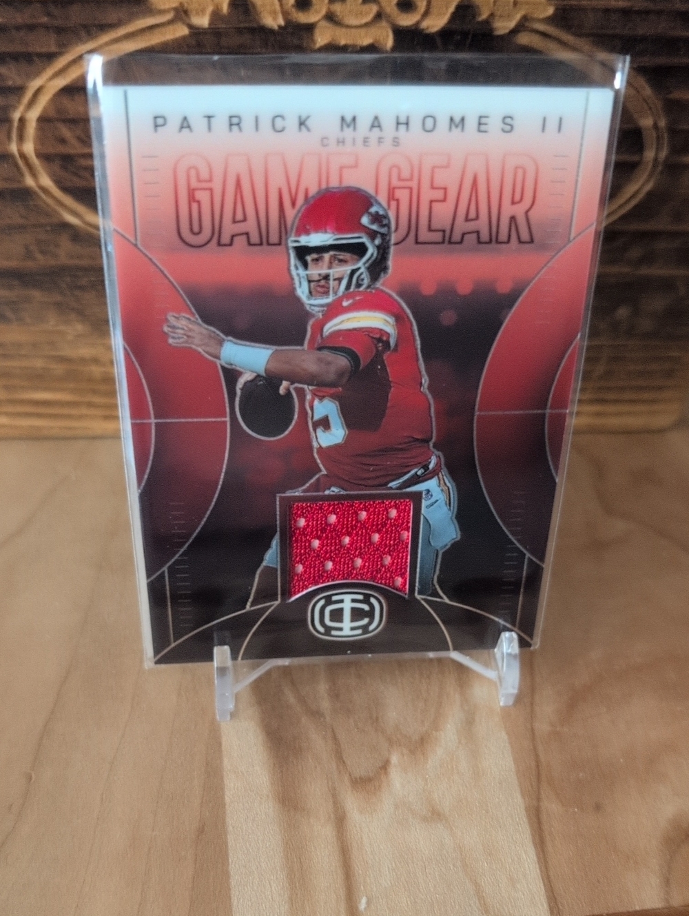 2025 Icon Patrick Mahomes Jersey Patch Relic Card Chiefs